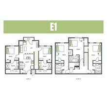 5BR/5BA - E1 Private floor plan